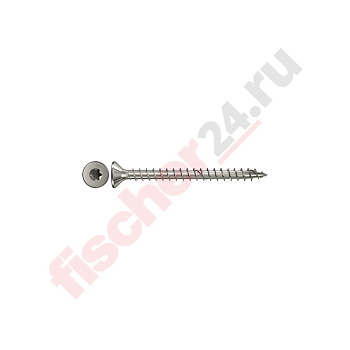 Саморез по дереву FPF-ST 3,0x30 A4F 200 (3x30 мм), нержавеющая сталь A4/AISI 316