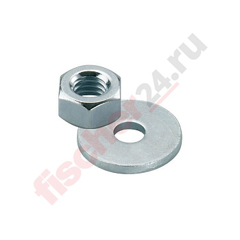 Гайка с шайбой M 8 B (M8), оцинкованная сталь 8.8