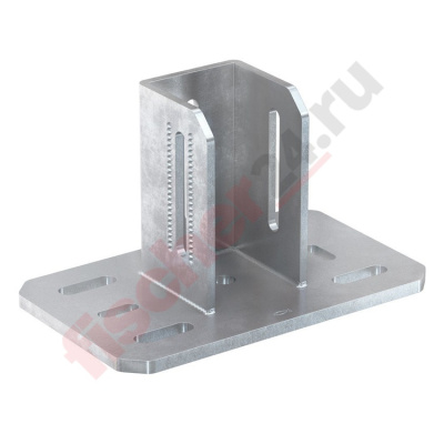 Фланец седельный FMSF 120M (91x330x200 мм), горячеоцинкованная сталь