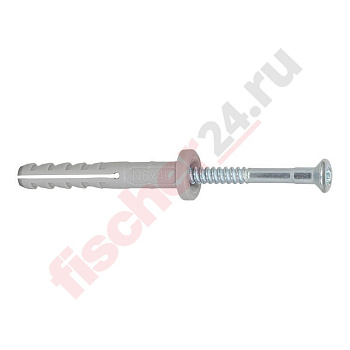 Дюбель-гвоздь N 8x100/60 F (8x100/60 мм), оцинкованная сталь