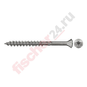 Саморез по дереву FFSII-RT6 A2 (5x70 мм 100 шт.), нержавеющая сталь A2/AISI 304
