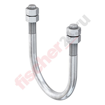 Болт-скоба FMPSU 25 (M10x38 мм 1"), горячеоцинкованная сталь