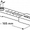 Пластина двойная DPF 60-105 (M8 60-105 мм), оцинкованная сталь