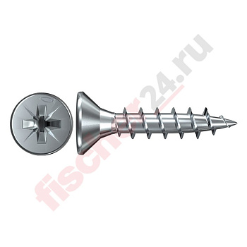 Саморез по дереву FHT-SZ 3,0x20 ZPF 200 (3x20 мм), оцинкованная сталь