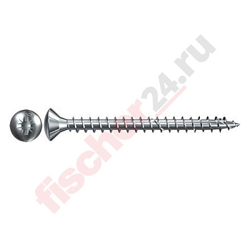 Саморез по дереву FPF-LZ 4,0x40 A2F 200 (4x40 мм), нержавеющая сталь A2/AISI 304