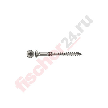 Саморез по дереву FPF-SZ 6,0x160 A2P 50 (6x160 мм), нержавеющая сталь A2/AISI 304