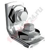 Уголок монтажный MW Clix 90° (M8 51x51x26 мм), оцинкованная сталь,пластик/полипропилен