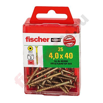 Набор саморезов FPF-SZ 2,5x20 YZF 50 B (2,5x20 мм), оцинкованная сталь