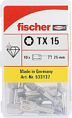 Бита FDB T 15 DIAMANT Bit W 10 (TX15x25 мм (компл. 10 шт.)), сталь