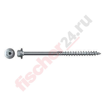 Саморез по дереву FPF-HT 8,0x100 ZPP 50 (8x100 мм), оцинкованная сталь