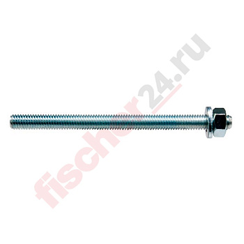 Шпилька анкерная FIS A M 12x180 8.8 (M12x180 мм), оцинкованная сталь 8.8
